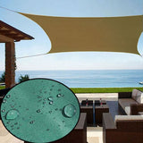 Sonnensegel 3m dreieckig - sandfarben - Sonnenschutz wasserabweisend - UV-Schutz Garten Terasse Camping