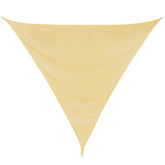 Sonnensegel 3,6 m dreieckig - sandfarben - Sonnenschutz wasserabweisend - UV-Schutz Garten Terasse Camping