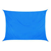 Sonnensegel 2x3 rechteckig - blau - Sonnenschutz wasserabweisend - UV-Schutz Garten Terasse Camping