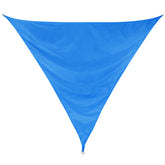 Sonnensegel 3 m dreieckig - blau - Sonnenschutz wasserabweisend - UV-Schutz Garten Terasse Camping
