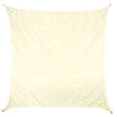Sonnensegel 3x3 quadratisch - creme - Sonnenschutz wasserabweisend - UV-Schutz Garten Terasse Camping