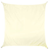 Sonnensegel 2x2 quadratisch - creme - Sonnenschutz wasserabweisend - UV-Schutz Garten Terasse Camping