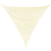 Sonnensegel 5 m dreieckig - creme - Sonnenschutz wasserabweisend - UV-Schutz Garten Terasse Camping