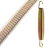 50x Trampolin Feder - 18 cm lang - mit 2 Haken - Federstahl D-3 mm - 180 mm verzinkt