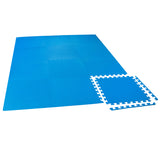 Poolunterlegmatte blau 50x5x0,5 cm EVA - Stecksystem Puzzelmatte Fitness Sportmatte Trainingsmatte