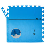 Poolunterlegmatte aus EVA in Blau - 0,5cm dick - 50x50cm - passend für spezielle Poolgrößen - Stecksystem in Puzzleform
