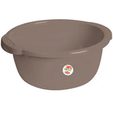 Schüssel 14 Liter rund D-40x18 cm Braun - Haushaltsschüssel Waschschüssel Universal Küchenschüssel Spülschüssel Kunststoff Fußbad Pflege - nestbar