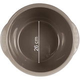 12x Schüssel 14 Liter rund D-40x18 cm Braun - Haushaltsschüssel Waschschüssel Universal Küchenschüssel Spülschüssel Kunststoff Fußbad Pflege - nestbar