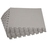 Bodenmatte Grau 50x50x0,5 cm - mit Rand - EVA - Poolmatte Pool Unterlage Fitness Sportmatte