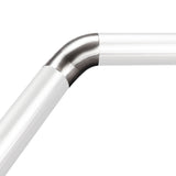 Edelstahl 360-Grad Gelenk Verbindung für 42,4 mm Rohre - V2A Fitting für Geländer Handlauf Balkon - gebürstet