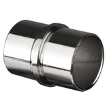 Edelstahl Rohrverbinder für 33,7 mm Rohre - V2A Fitting für Geländer Handlauf Balkon Verbindung gebürstet Steckverbinder Verbindung Steckverbindung