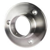 Edelstahl Flansch für 42,4 mm Rohre - V2A Fitting für Geländer Handlauf Balkon gebürstet