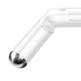 Edelstahl Endstück für 33,7 mm Rohre - Halbrund - V2A Fitting für Geländer Handlauf Balkon Endkappe gebürstet - Steckverbindung Press Kappe Stöpsel Stopfen Rohrendkappe Abdeckkappe Rohrstopfen