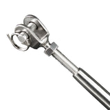 Edelstahl Wantenspanner Spannschraube D-8 x 185-265 mm lang- Seilspanner Segelspanner für Drahtseil