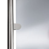 Edelstahl Glashalter halbrund für 10 mm Glas - Glasklemme rund für Rundrohre Geländer Sicherung