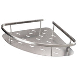 Edelstahl Duschablage - Badezimmer Eckregal Duschkorb Badewanne - Wandregal silber - zum Bohren