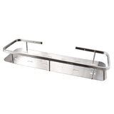 Edelstahl Duschablage - Badezimmer Regal Duschkorb Badewanne silber - zum Bohren - Wandregal