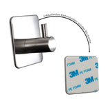 4x Wandhaken - 3M selbstklebend - Edelstahl Haken - Handtuchhaken ohne Bohren Wandhalterung universal Huthaken Klebehaken