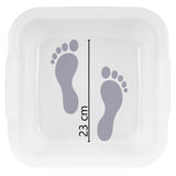 12x Schüssel 7 Liter quadratisch 30x30x14 cm weiß - aus PP-Kunststoff - Universal Haushaltsschüssel Waschschüssel Küchenschüssel Spülschüssel Kunststoff Fußbad Pflege - nestbar