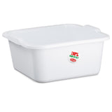 Schüssel 11 Liter quadratisch 34x33x16 cm weiß - Haushaltsschüssel Waschschüssel Universal Küchenschüssel Spülschüssel Kunststoff Fußbad Pflege - nestbar
