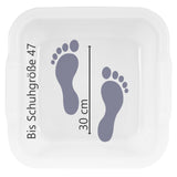 Schüssel 16 Liter quadratisch 38x37x18 cm weiß - Haushaltsschüssel Waschschüssel Universal Küchenschüssel Spülschüssel Kunststoff Fußbad Pflege - nestbar