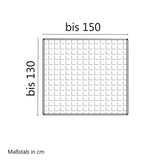 Fliegengitter für Fenster - 130x150 - mit Klettband Mücken Vorhang Insektenschutz schwarz - ohne Bohren