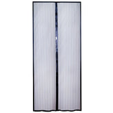 Fliegengitter für Türen mit Klettband - Magnet Tür Vorhang Insektenschutz schwarz - ohne Bohren