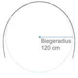 Fiberglas Zeltstange Ø 12,7 mm - 850 cm aus 9 Segmenten - mit Gummizug und Einfädelhilfe Zeltgestänge Zeltstangen - Ersatzstangen für Zelte Kürzbar - Biegeradius 120 cm