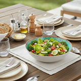 Melamin Geschirr Salatschüssel Ø30 cm Campinggeschirr Servierschüssel Tafelgeschirr Camping Outdoor Garten Zeitlose Obst Schale Rund modernes Melamingeschirr Picknickgeschirr Schüssel