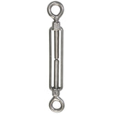 Edelstahl Spannschloss Spannschraube D-5mm - M5 - beidseitigen Ösen - V2A - Seilspanner Segelspanner für Drahtseil - 11-17cm lang Wantenspanner Bruchlast 650kg