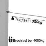 4x Edelstahl M12 Ringmutter V2A 304 - Ösenmutter Augenmutter Ringösen Traglast 1000 kg Hebegeräte Hebezubehör Heberingmutter Hebering DIN582