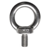 Edelstahl M10x17mm Ringschraube V2A 304 Ösenschraube Traglast 600 kg Augbolzen Augenschraube geschlossen Heberingschraube Augschraube Schraubösen Ringbolzen Ösenbolze Eye bolt Ähnlich-DIN580