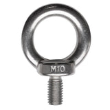 Edelstahl M10x17mm Ringschraube V2A 304 Ösenschraube Traglast 600 kg Augbolzen Augenschraube geschlossen Heberingschraube Augschraube Schraubösen Ringbolzen Ösenbolze Eye bolt Ähnlich-DIN580