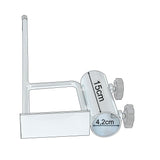 Erdspieß Sonnenschirmhalter 45 cm lang - Mastdurchmesser bis 42 mm - 2 Feststellschrauben Stahl Anker - Rasendorn Bodenanker für Schirme, Wäschespinne, Zaunpfosten