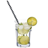 6 x Campingglas aus Acryl 400ml - Trinkglas Acrylglas Wasserglas Kunststoff Camping Garten Echtglasoptik Picknick Becher Kinder Senioren Longdrink Coktail