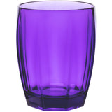 6x Halloween Party Gläser aus Acryl 320ml LILA - Tischdeko Trinkglas Acrylglas Kunststoff Wasserglas Garten Echtglasoptik Picknick Becher Kinder Senioren Longdrink Coktail