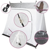 XL Innenzelt für 3 Personen 200x180 - mit 2 Wege-Reißverschlusstür wasserdichter Bodenwanne Innenkabine Schlafkabine atmungsativer Polyester mit Lüftungsnetz Schlafzelt für das Vorzelt