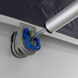 Vorzeltclip Kunststoff Befestigung für Dachhakenstange Zeltstange Halterung ohne Bohren - Klemme für Gestänge - Vorzelt Clips Stange Halter - Spanner - Zelt Sonnensegel - Camping Zubehör