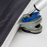 Vorzeltclip Kunststoff Befestigung für Dachhakenstange Zeltstange Halterung ohne Bohren - Klemme für Gestänge - Vorzelt Clips Stange Halter - Spanner - Zelt Sonnensegel - Camping Zubehör