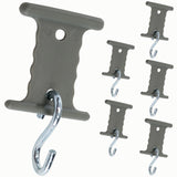 Haken für Kederschiene Kederleiste - 6mm/8mm mit S-Haken Markisenhaken Markisenschienenaufhängung Vorzelthaken Kederhaken