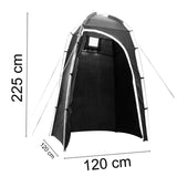 Mobiles Toilettenzelt oder Duschzelt 120x120x225cm - ideal für den Campingurlaub oder den Garten