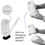 Campingtoiletten-Bürste 24cm mit Halter Klobürste WC klein Toilettenbürste für Chemietoiletten Camping Boot Toilette Reinigung Zubehör Outdoor WC Garnitur Set Reisemobil Badezimmer