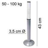 Aluminium Stützlastwaage 50-100kg mit Metallfuß - Deichselwaage Stützwaage Anhängerwaage Waage für Anhänger Trailer Wohnwagen