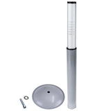 Aluminium Stützlastwaage 50-100kg mit Metallfuß - Deichselwaage Stützwaage Anhängerwaage Waage für Anhänger Trailer Wohnwagen