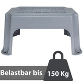 Caravan Trittstufe 50x34x23 cm aus Kunststoff bis zu 150kg belastbar mit Anti-Rutsch-Trittfläche Einstiegshilfe Einzeltritt Faltbar Wohnwagen Wohnmobil Fußbank Trittleiter