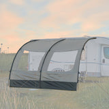 Vordach 300x260x245-260 für Wohnwagen Wohmobil Vorzelt Camping Fiberglas Gestänge Reisevorzelt Busvorzelt 5000mm Wasserfest