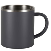 Edelstahl Thermo Tasse 350 ml - doppelwandig - Isolierbecher mit Henkel ohne Deckel Edelstahltasse Thermotasse Thermobecher Kaffeebecher Kaffeetasse Becher Kaffee