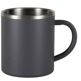 Edelstahl Thermo Tasse 350 ml - doppelwandig - Isolierbecher mit Henkel ohne Deckel Edelstahltasse Thermotasse Thermobecher Kaffeebecher Kaffeetasse Becher Kaffee