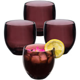 Melamin Geschirrset für 4 Personen - 16 Teile elegante Steingut Optik in Terracotta-Rot - mit buntem Trinkglas 400ml - Campinggeschirr Geschirrset Tafelgeschirr Spülmaschinengeeignet Outdoor Camping