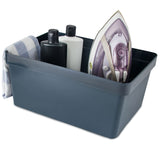 Ordnungsbox - NAVYBLAU Dunkelblau - DINA4-Format - 17 cm hoch | 36,5x26x17 cm - 15 Liter - Ordnungskorb Schubladenorganizer Organizerbox Ordnungssystem Kunststoff Aufbewahrung Schrank Bad